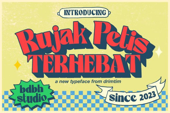 Rujak Petis Font PNG with transparent background - Preview 2