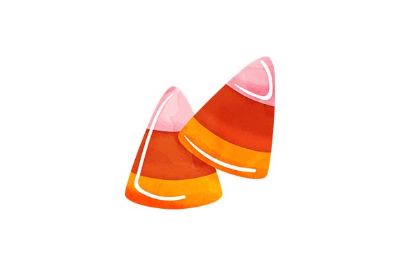 Candy Corn - Watercolor