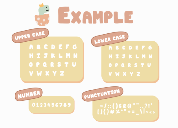 Baby Dinosaur Font - Preview 1