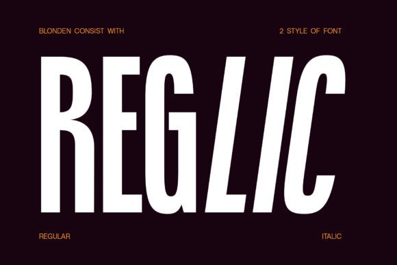 Blonden Font - Preview 2