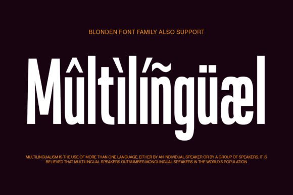 Blonden Font - Preview 5