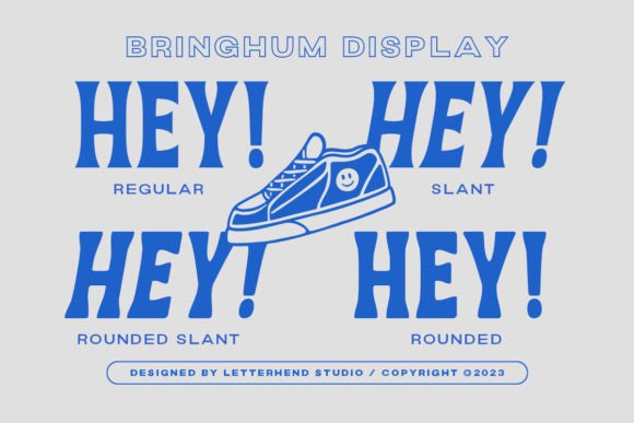 Bringhum Display Font font preview - 2