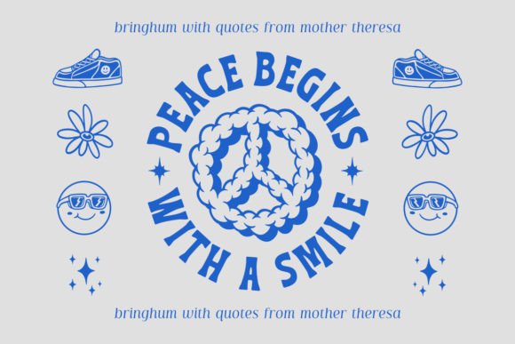 Bringhum Display Font font preview - 3