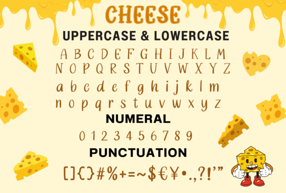 Cheese Font - Preview 1