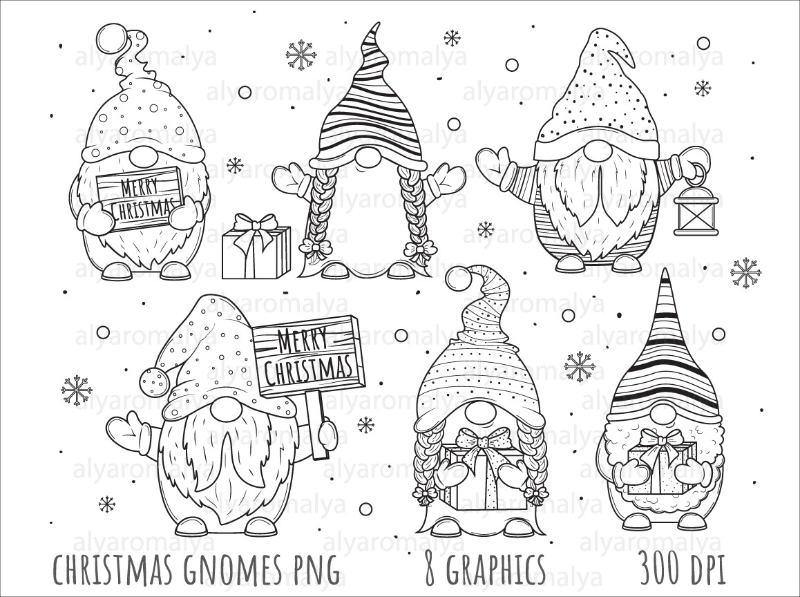 Christmas Gnomes PNG