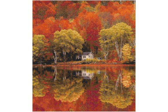 Fall Autumn Counted Cross Stitch Pattern