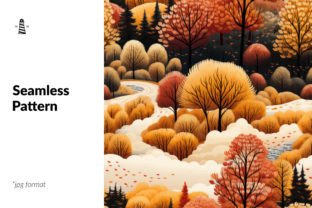 Fall Forest Seamless Pattern Graphic by northseastudio · Creative Fabrica