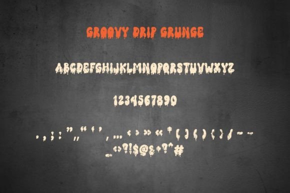 Groovy Drip Font - Preview 5