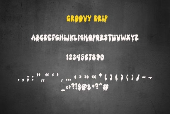 Groovy Drip Font - Preview 6