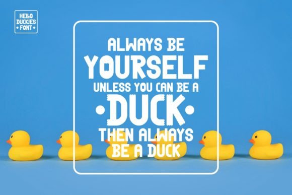Hello Duckies Font font preview - 4