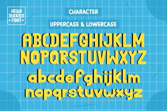 Hello Duckies Font font preview - 5