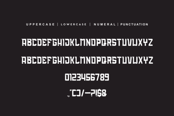 Kusanagi Sword Font PNG with transparent background - Preview 4