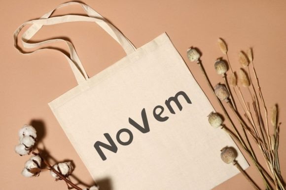 Novem Font PNG with transparent background - Preview 1