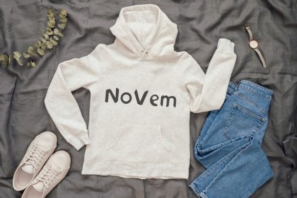 Novem Font PNG with transparent background - Preview 3