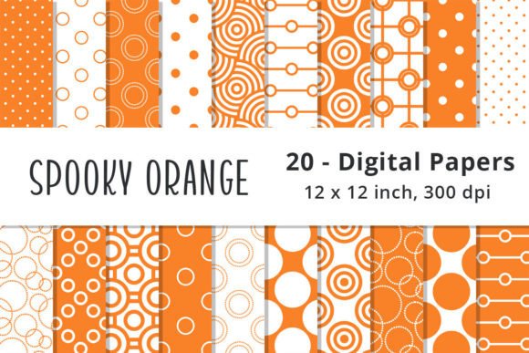 Orange Polka Dot Background