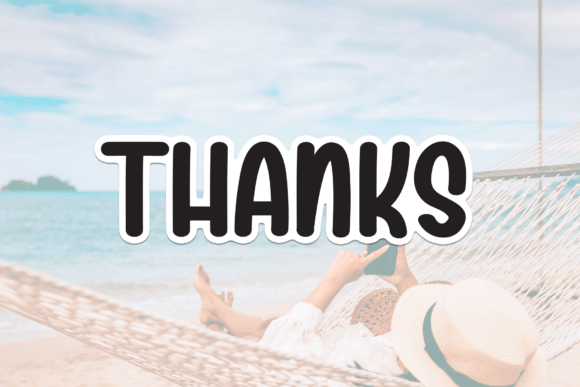 Beach Sunbathing Font - Preview 5