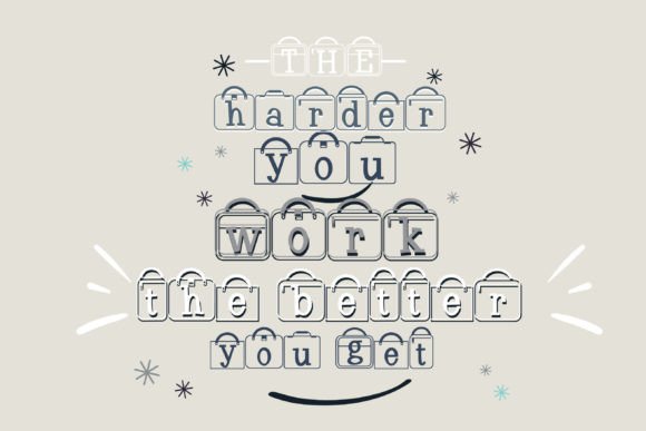 Boxed Up Lunch Font - Preview 2