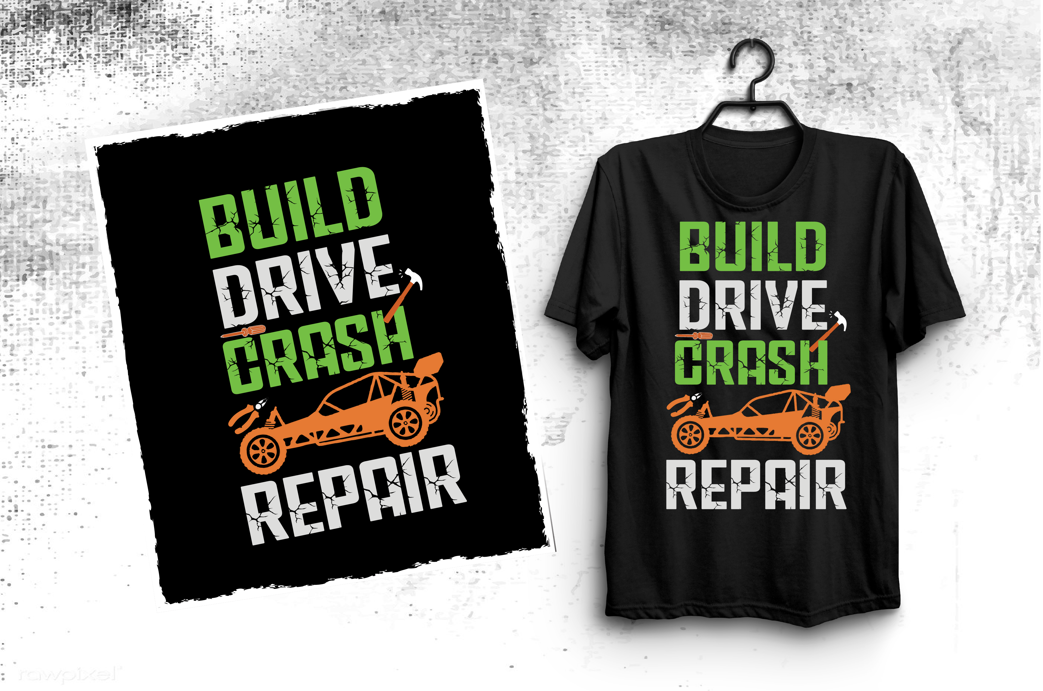 Build Crive Crash Repair Graphic by teezvill · Creative Fabrica