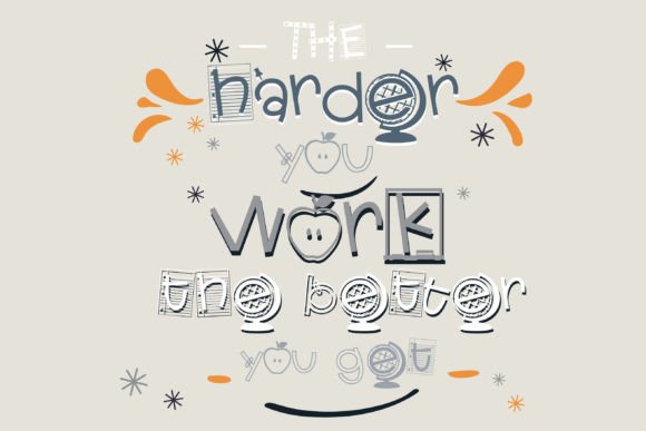 Cutesie School Font - Preview 2