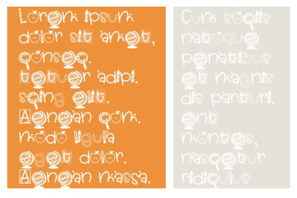 Cutesie School Font - Preview 3