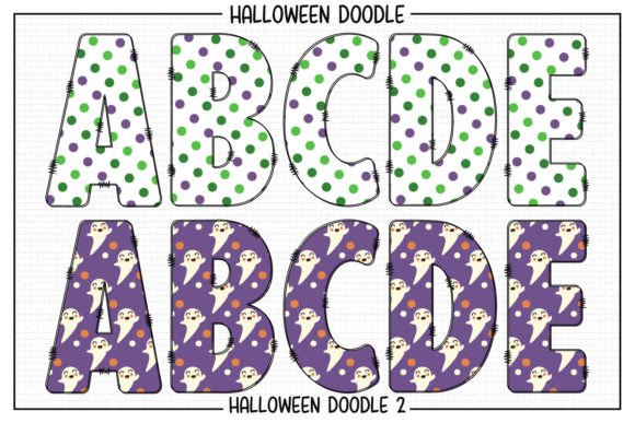 Halloween Doodle Font - Preview 1