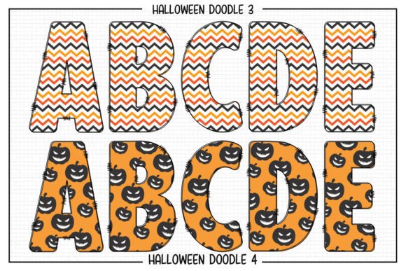 Halloween Doodle Font - Preview 2