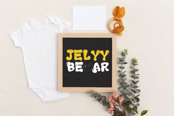 Jelly Bear Font PNG with transparent background - Preview 3