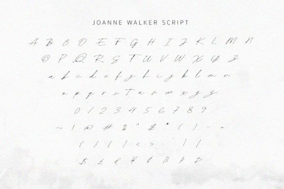 Joanne Smith Font font preview - 6