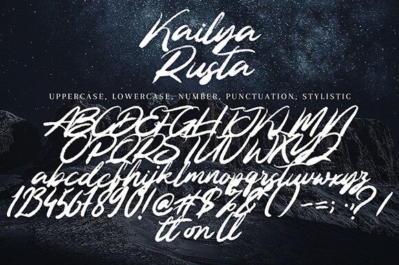 Kailya Rusta Font - Preview 5