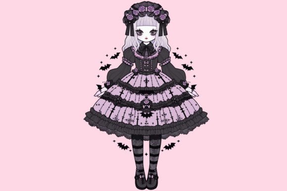 white christmas dresses Cute Ghost and Bat Skater Dress – VampireFreaks main image 1