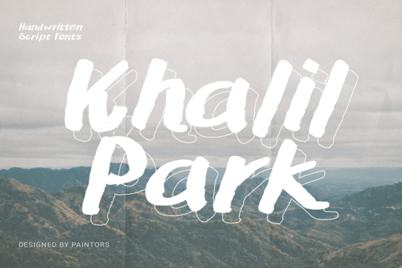 Khalil Park Font PNG with transparent background - Preview 2