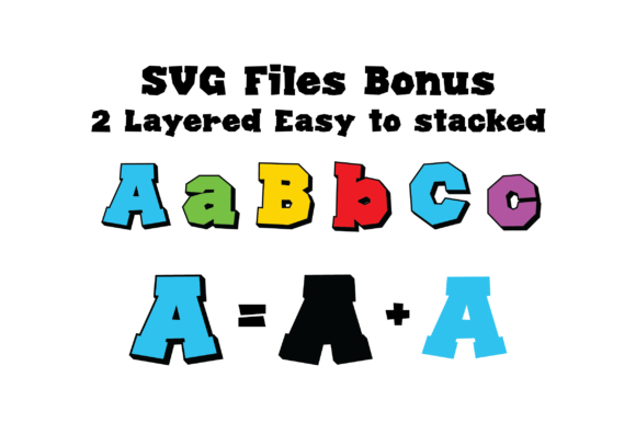 Kids Squad Font PNG with transparent background - Preview 3