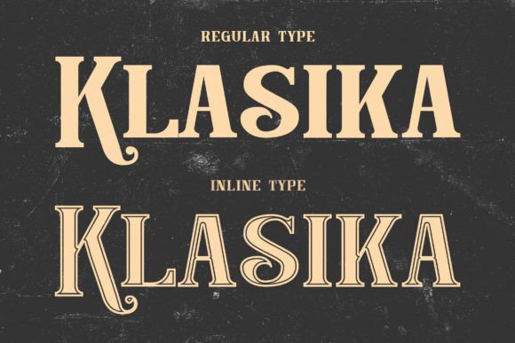Klasika Font PNG with transparent background - Preview 3