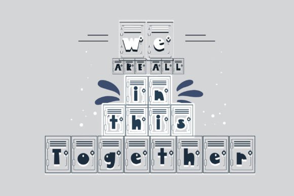Lock It Up Font PNG with transparent background - Preview 1