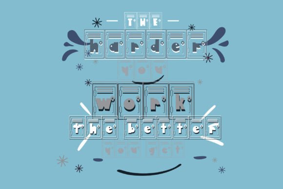 Lock It Up Font PNG with transparent background - Preview 2
