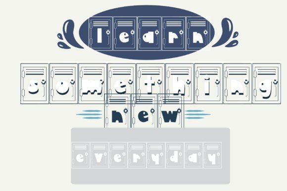 Lock It Up Font font preview - 5