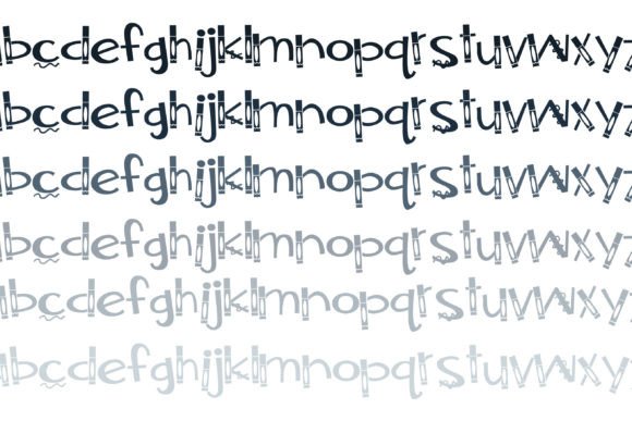 Magic Marker Font PNG with transparent background - Preview 4