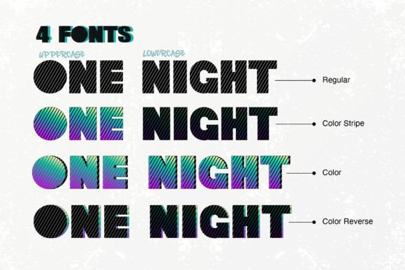 One Night 2 Font PNG with transparent background - Preview 1