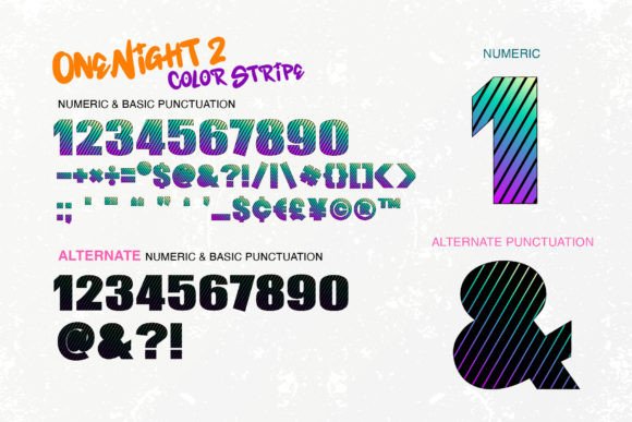 One Night 2 Font PNG with transparent background - Preview 5