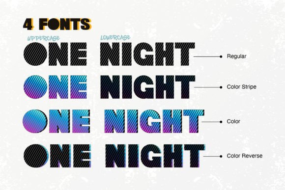 One Night 3 Font PNG with transparent background - Preview 1