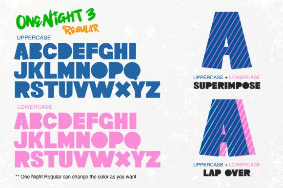 One Night 3 Font PNG with transparent background - Preview 2