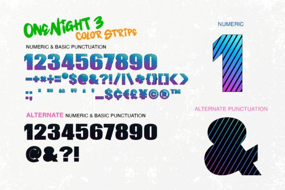 One Night 3 Font PNG with transparent background - Preview 5