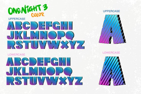 One Night 3 Font PNG with transparent background - Preview 6