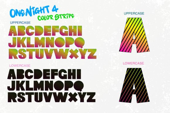 One Night 4 Font PNG with transparent background - Preview 4
