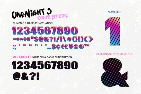 One Night 5 Font PNG with transparent background - Preview 5