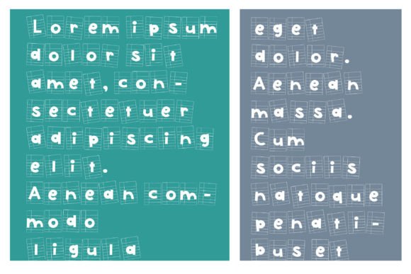 Papered Font PNG with transparent background - Preview 3