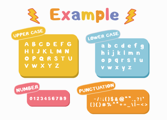 Pop Rock Font PNG with transparent background - Preview 1