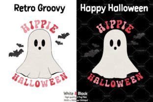 Retro Groovy Happy Halloween Png,Clipart Graphic by Namm.WS · Creative ...