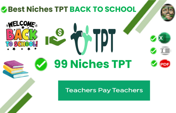 Best Niches TPT BACK to SCHOOL Illustration Mots clés KDP Par AME⭐⭐⭐