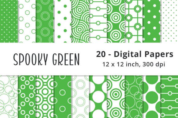 Green Polka Dot Background